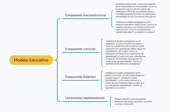  Modelo educativo. 