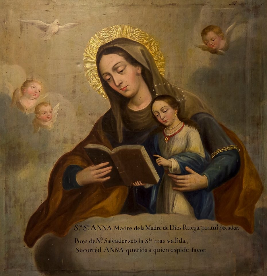 Santa Ana y la Virgen niña', de Castillo (siglo XVII). /Pinterest