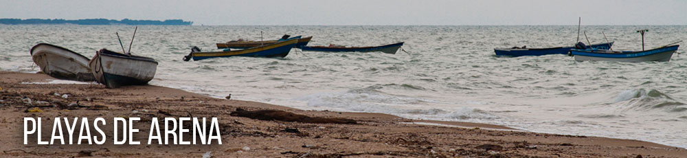 playa de arena en Colombia