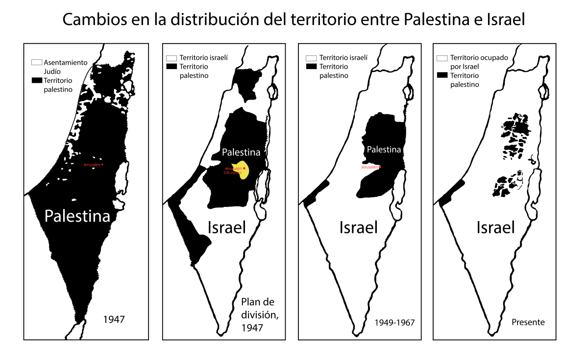 Mapa-Palestina-Israel