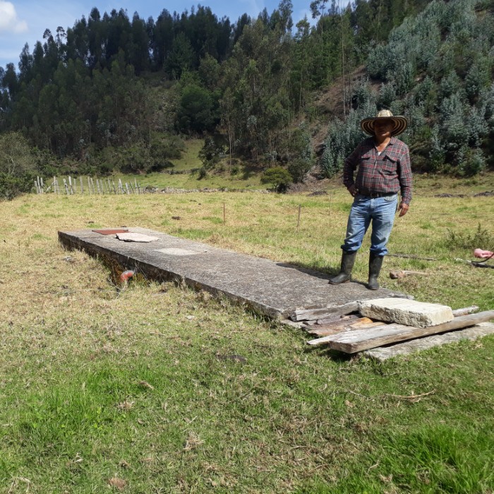 Visita a zona rural por parte del equipo técnico.