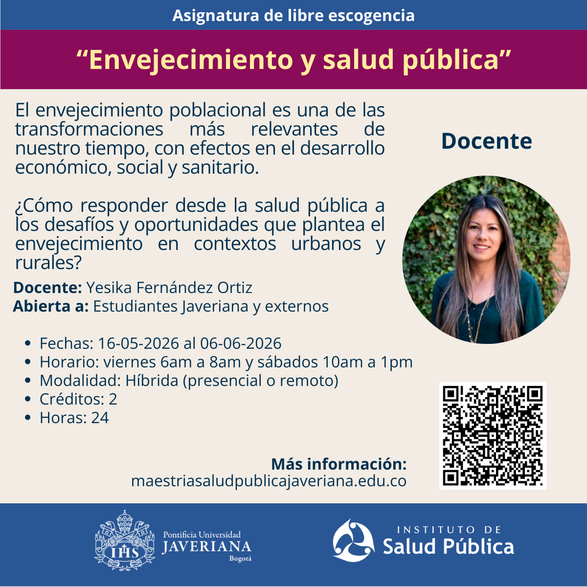 Envejecimiento y salud pública